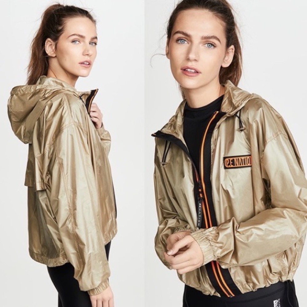P.E. Nation Level Up Jacket in Khaki/Gold Size Medium